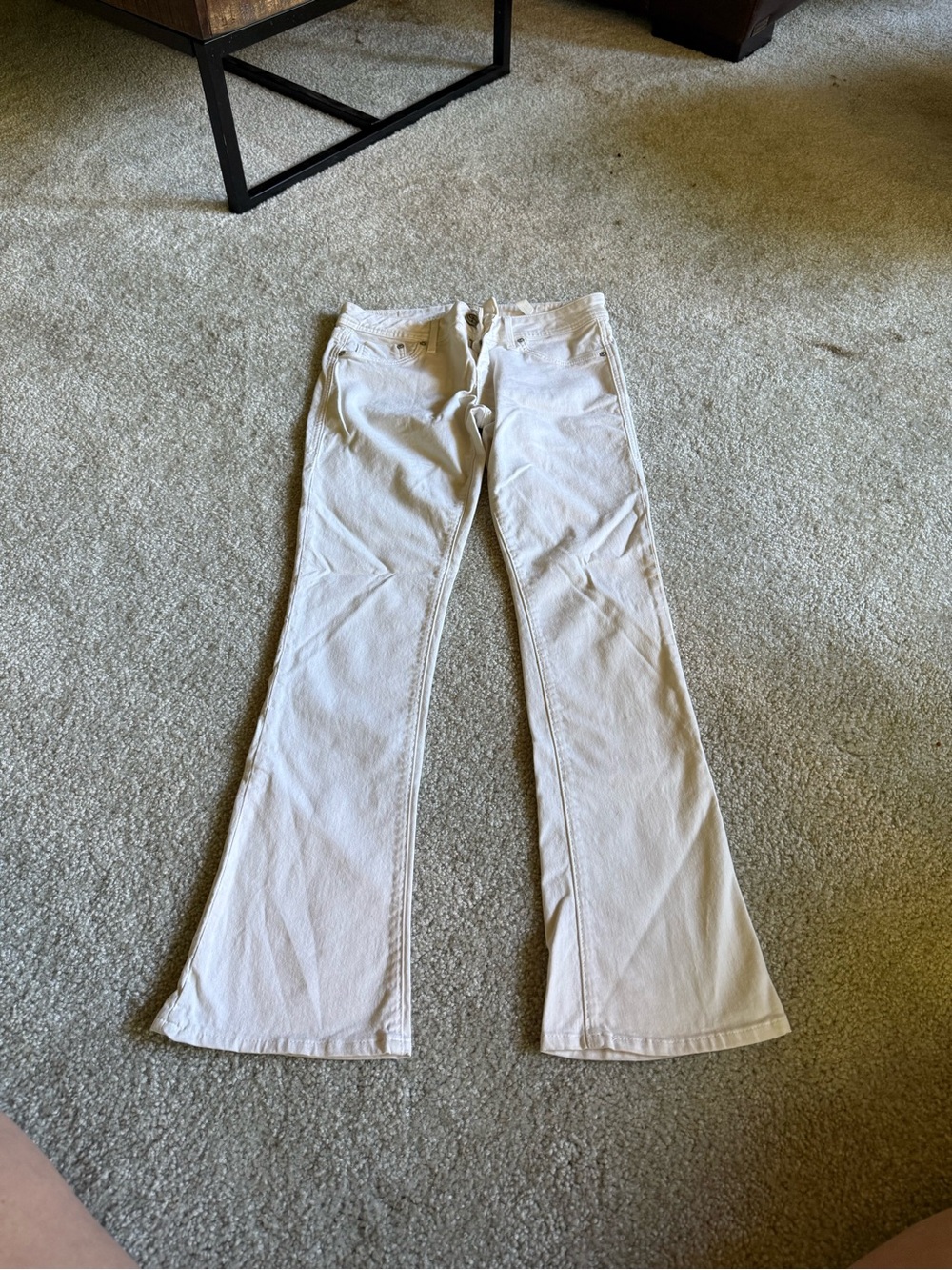 White Dylan George Flare Jeans